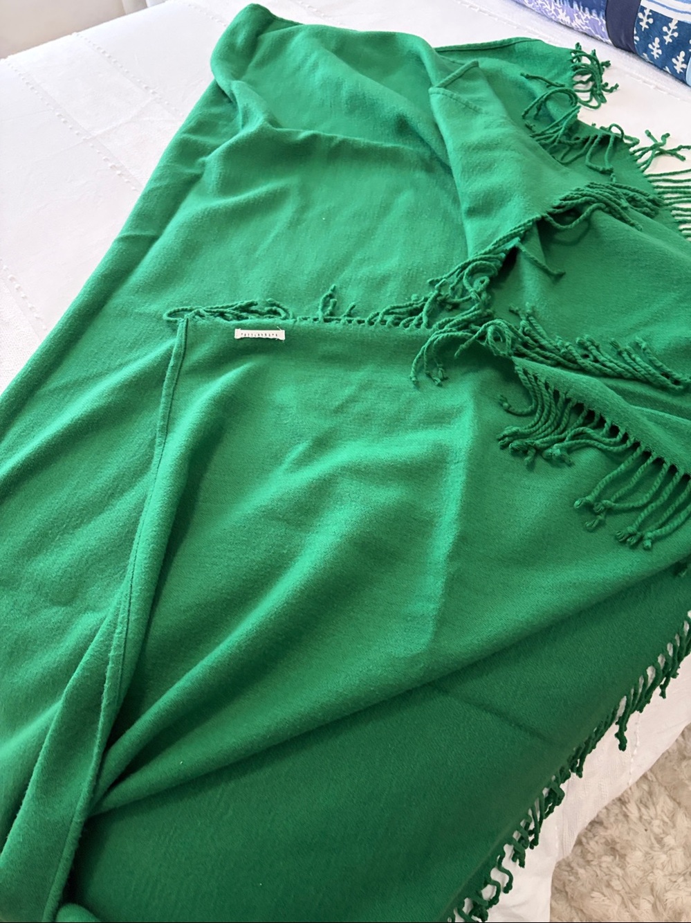 Pottery Barn Green throw blanket - Picture 5 of 13
